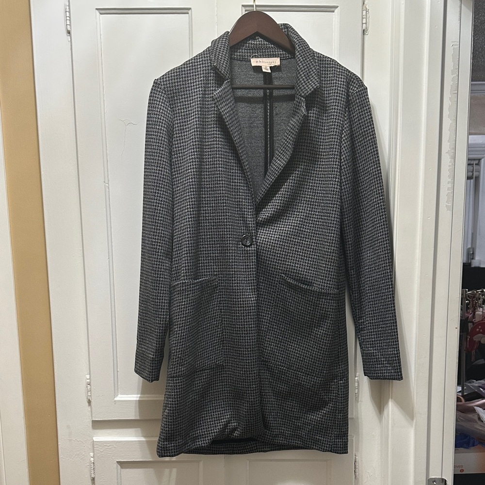 Philosophy long blazer/jacket size small